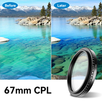 Apexel Mobile haute qualité optique multi-revêtement filtre lentille Clip téléphone vidéo photographie 67mm CPL UV étoile filtre 3 en 1 Kit