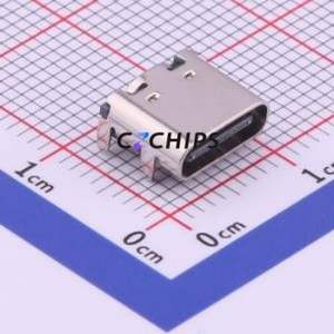 KH-TYPE-C-16P USB Connector SMD Connector ( Connector Type: Type-C )( Gender: Female )( Mounting Type: Horizontal Mount ) - Product Image 1