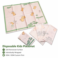 Napperon jetable imprimé sur mesure pour enfants, largeur 40 cm, emballage OEM, qualité alimentaire, antidérapant, tapis de table pour bébé, voyage, repas, fabriqué en Chine