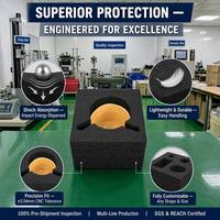 Coussin de protection antichoc en mousse EPE noire, écologique et recyclable, de forme spéciale, pour l'intérieur des boîtes cadeaux de tasses en céramique