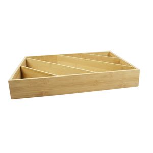 Bán buôn chéo tiết kiệm không gian tre tủ bếp ngăn kéo tổ chức ngăn cho đồ dùng siliverware Flatware dao kéo - Product Image 5