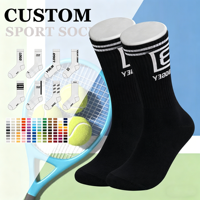 Chaussettes de sport confortables et respirantes, chaussettes athlétiques mi-mollet personnalisées, chaussettes en coton tricoté pour la course à pied, usage quotidien décontracté