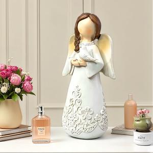 Escultura Artística de Resina Epoxi Transfronteriza, Ángel de la Bendición del Dios Occidental, Virgen, Decoración del Hogar, Adorno Pequeño de Escritorio, Artesanía - Product Image 4