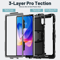 Étui pour tablette en silicone robuste pour Xiaomi Redmi Pad 2 11 pouces 2025 housse béquille pliante intégrée