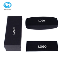 Étui à lunettes de luxe portable en cuir PU avec fermeture magnétique, personnalisable avec logo, idéal pour lunettes de vue et de soleil, parfait comme cadeau d'affaires