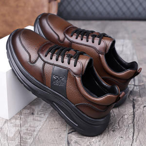 รองเท้าลำลองอเนกประสงค์สำหรับผู้ชาย, รองเท้า2025ฤดูใบไม้ร่วง/ฤดูใบไม้ผลิรองเท้าหนังแท้ระบายอากาศได้ดีรองเท้ากีฬารองเท้าผ้าใบใส่สบาย - Product Image 1