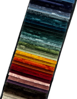 Tissu de canapé en velours glacé de haute qualité de style russe, tissu de rembourrage brillant, tissu de velours coupé pour la décoration intérieure