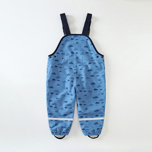 Pantalon de pluie pour enfants personnalisable, imprimé de dessins animés mignons, imperméable, respirant, <span class=keywords><strong>taille</strong></span> élastique, longueur intégrale, pour filles et garçons - Product Image 3