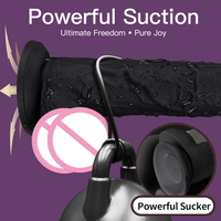 18,5cm (7 Zoll) Kabelloser Ferngesteuerter Vibrierender Dildo Weiches Silikon Realistisch 10 Vibrationsmodi IPX6 Wasserdicht USB