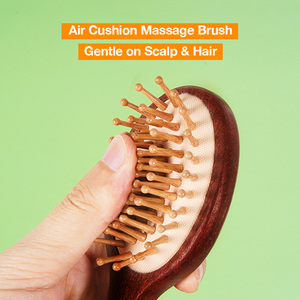 <span class=keywords><strong>Brosse</strong></span> démêlante <span class=keywords><strong>en</strong></span> bambou <span class=keywords><strong>à</strong></span> coussin d'air pour cuir chevelu, mini <span class=keywords><strong>brosse</strong></span> de voyage pour <span class=keywords><strong>cheveux</strong></span> secs, humides et bouclés - Product Image 4