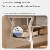 Bureau d'étudiant en bois minimaliste moderne pour jouer ou travailler pour étudier dans la chambre à coucher