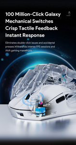 G1 PAW3311センサーMax 10000 DPIマウス充電式1Kワイヤレスマウスゲーマー2.4Ghz + BT PC用カスタムゲーミングマウス - Product Image 5