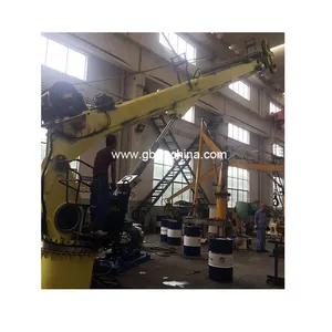 5t/13.5m Hydraulic Deck Crane For Sale Telescopic Boom Crane