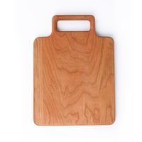 Planche à découper en bois d'érable naturel ronde et carrée avec poignée Planche de charcuterie rustique Plateau de service au fromage Bloc à découper en bois