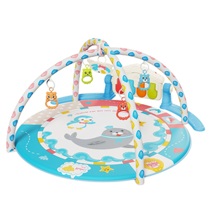 Tapis de jeu pour bébé SY Early Learning Education, super doux en polyester et plastique, rembourrage de 2 cm, respectueux de la peau, épaissi - Product Image 2