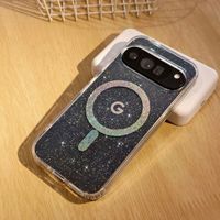 Coques de téléphone uniques semi-transparentes à paillettes étoilées pour Google Pixel 10 10A 9 ProXL 9 8 a Pro, coque magnétique sans fil antichoc