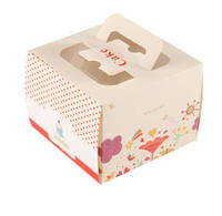 Boîtes à pâtisserie en gros conformes aux normes FDA, boîtes à gâteaux transparentes simples avec fenêtre pour les fêtes d'anniversaire