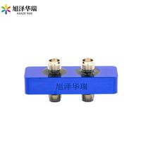 Conector coaxial hermético de marco en D personalizado 2TNC hembra/hembra de 11 GHz para cámara de vacío térmica de simulación espacial