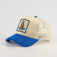 Gorras de Camionero Personalizadas al por Mayor con Parche Bordado y Logotipo Popular, Sombrero de Malla de 5 Paneles