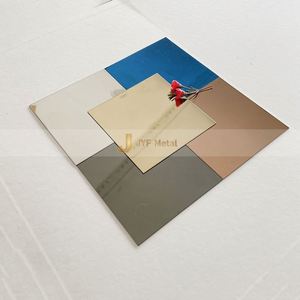 EX783 Plaque en acier inoxydable super miroir 8K couleur argent et or rose, taille personnalisée 4ft*8ft, avec service de cintrage - Prix - Product Image 2