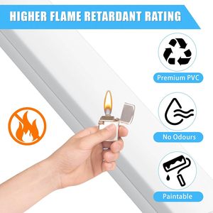 Conductos de cubierta de cable de <span class=keywords><strong>TV</strong></span> de pared autoadhesivos resistentes al calor de PVC sólido (0,4 M * 15mm * 10mm) Gestión de montaje en pared blanca (10 piezas) - Product Image 4