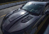 Capot en fibre de carbone avec évents de ventilation pour Chevrolet Camaro 2016-2018