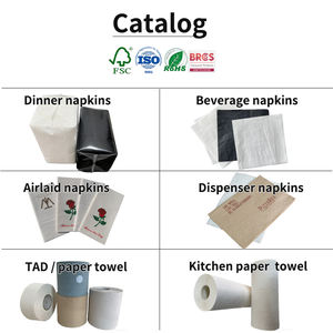 ผู้ผลิต OEM กระดาษเช็ดปากสำหรับร้านอาหาร สีขาว น้ำตาล ดำ ทำจากเยื่อไม้บริสุทธิ์  แบบนูน  นุ่ม ซึมซับดี  พร้อมโลโก้ - Product Image 6