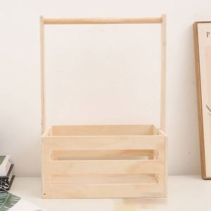 Manufacturer's Ready-Made Wooden <b>Storage</b> Box & Toddler Clothes <b>Rack</b> With Engraved Crate Toys Gifts for Baby <b>Shower</b> - Product Image 3
