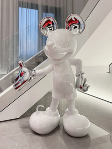 Decoración del hogar Sala de estar Decoración de suelo grande Escultura de <span class=keywords><strong>Mickey</strong></span> Estatuas de <span class=keywords><strong>Mickey</strong></span> <span class=keywords><strong>Mouse</strong></span> de fibra de vidrio Pintura Escultura de <span class=keywords><strong>Mickey</strong></span> - Product Image 3
