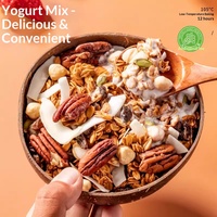 Chanyao Song Gebakken Havermout Voedzame Noten Gedroogd Fruit Instant Mix Yoghurt Hazelnoten Donkere Chocolade Cacao Kant-en-klare Ontbijtgranen 500g