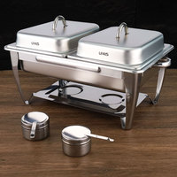 Luxus Gold 9L Edelstahl Chafing Dish Neue Lebensmittel heizung mit Heizung Food Pan Gasbetrieb ener Buffet ofen zum Servieren von Lebensmitteln