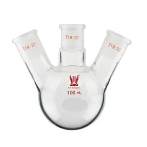 10-5000ml Three Neck Round Bottom Flask Thick Walled Borosilicate Glass Evaporator Flask with Standard Taper Outer Joint