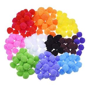 Vente en gros de grandes boules en fourrure, assortiment de boules douces, pompons colorés pour les travaux manuels des enfants - Product Image 2