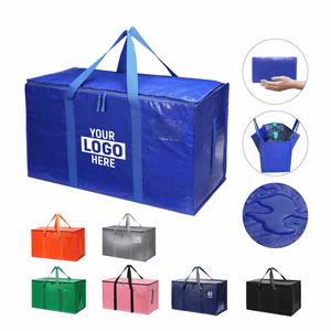 Sac de déménagement et de rangement extra large imperméable avec logo personnalisé, en PP tissé robuste, idéal pour gagner de la place – Vente chaude - Product Image 3