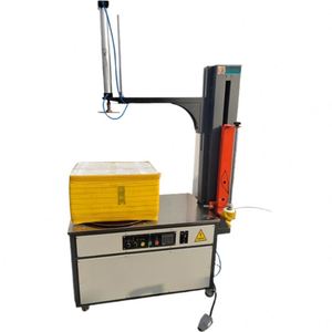 Machine d'emballage semi-automatique électrique pour palettes, cartons, caisses en bois et coffres métalliques avec film étirable - Product Image 4