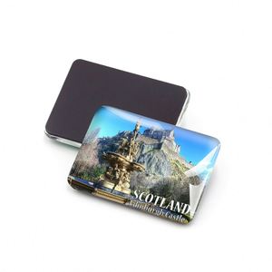 Imán de nevera redondo/rectangular personalizado de 58 mm con botón magnético, recuerdo de Escocia - Product Image 3