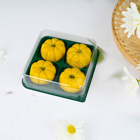 Boîtes à dessert avec couvercles transparents Matériau PET de qualité alimentaire pour gâteau pour brownies Pâtisseries Gaufres Sushi Bento Emballage