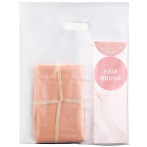 Grands sacs shopping en T-shirt blancs jetables thermosoudés personnalisables imprimés offset pour la vente au détail, l'épicerie et les plats à emporter, fabriqués en HDPE - Product Image 1
