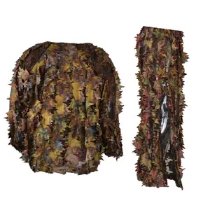 CS ausbildung langarm feuilles traje ghillie anzug männer dschungel jagd kleidung