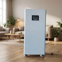 Batterie solaire grande capacité 51,2 V 30 kWh pour système de stockage d'énergie, 15 kWh 280 Ah 300 Ah LiFePO4 Lithium portable pour usage domestique