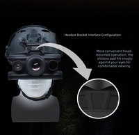 Dispositif de vision nocturne numérique 4K, zoom 600 m, portée infrarouge, objectif 25 mm, télescope numérique monté sur casque, camping, chasse, randonnée