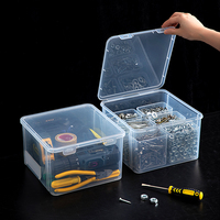 Organisateur d'outils multifonctions portable moderne Boîte de rangement rectangulaire en plastique PP étanche Compartiments transparents Injection