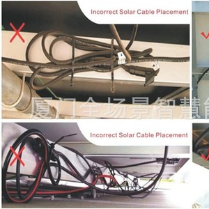 Clips de fixation de câbles solaires en acier inoxydable en forme de C 2x4 6mm² pour la fixation de câbles - Product Image 5