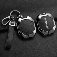 Étui de protection en alliage de zinc et cuir pour clé de voiture Jetour Traveller T2 2023 2024 2025 – Accessoire de protection pour télécommande automobile