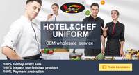 Veste de chef unisexe en polyester/coton, respirante, à manches courtes, pour la cuisine, uniforme de chef de restaurant
