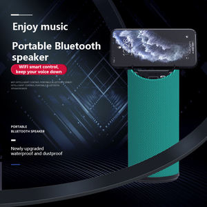 Vertical Fabric Mini HIFI Wireless <b>Speaker</b> Built-in Phone Holder TF <b>USB</b> AUX Multi Media Play Portable Desktop Subwoofer - Product Image 4