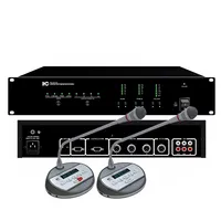 Mezclador de Audio de 4 canales, controlador de sistema de conferencia Digital, equipo de votación, micrófono, sistema de sonido para sala de conferencia