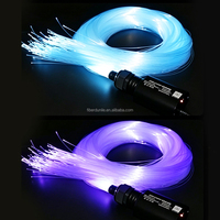 6W Mini 12V Treiber Funkelnde RGBW APP Musik-Synchronisation Auto-Dachhimmel Schlafzimmer Kino Sternenhimmel Glasfaser-Lichtquelle