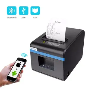 Xprinter máquina de receptor térmico, 3 polegadas, 80mm, máquina pos impressora com cortador automático para sistema de registro de dinheiro