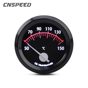 CNSPEED เครื่องวัดอุณหภูมิน้ำมัน 52 มม. ชนิดตัวชี้ LED เครื่องมือวัดการแข่งรถแบบสากล - Product Image 5